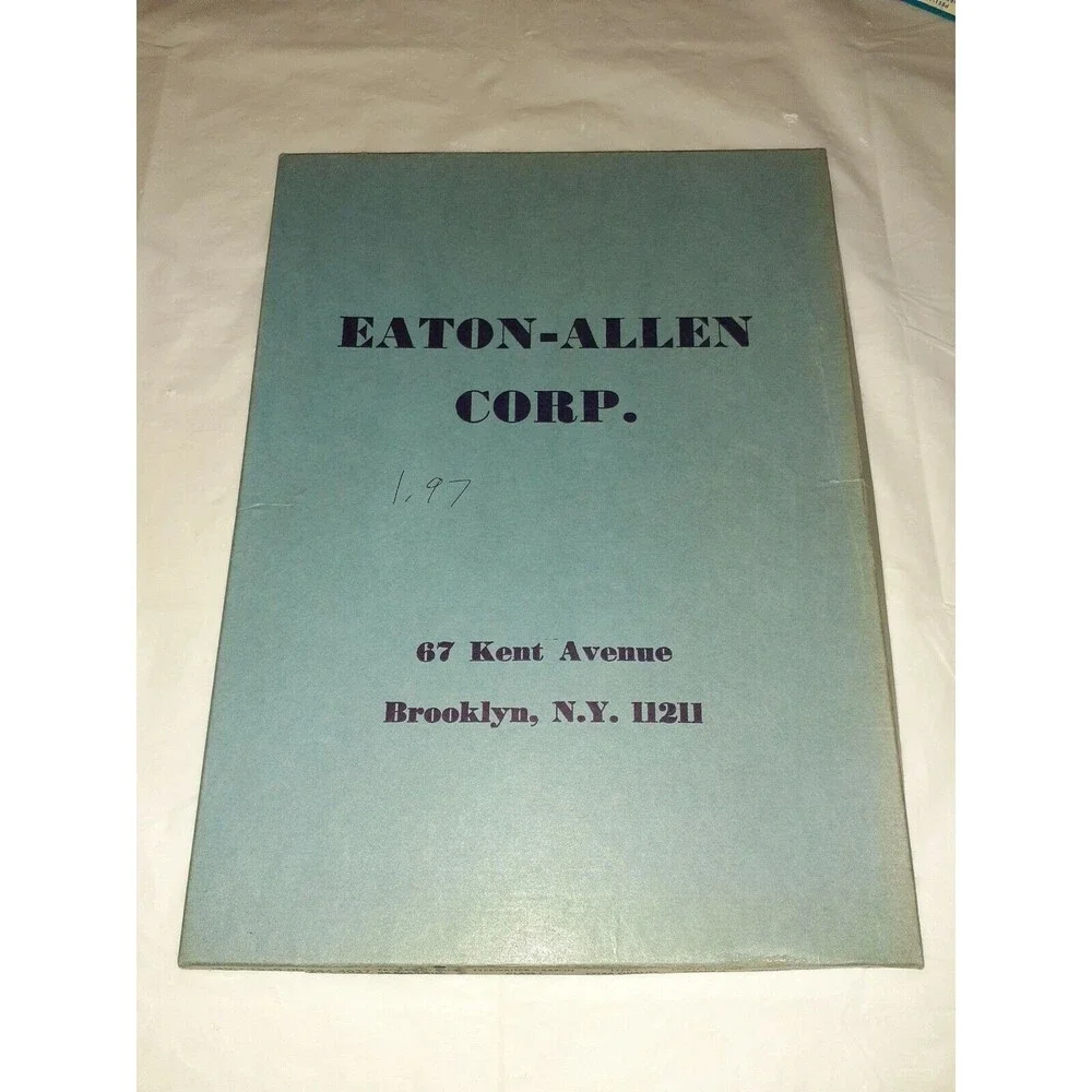 Vtg Eaton-Allen Corp. Carbon Paper Black Medium Finish Extra Quality Lt Wt